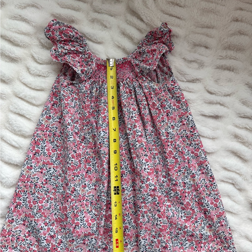 Floral Pink Kids Casual Dress - Picture 4 of 6